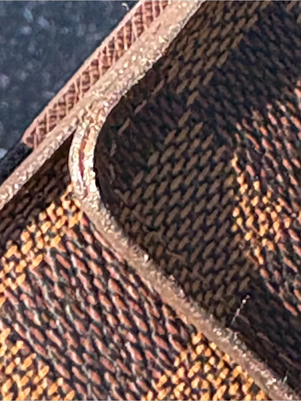 Louis Vuitton Damier Brown Wallet Trifold Numbered Gold Snap